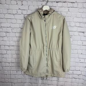 New Balance Windbreaker Water Resistant Full Zip Hooded Jacket Size Large